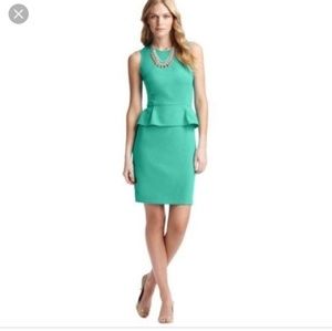 LOFT Dresses - Teal peplum dress from the loft. LOFT Dresses - Teal peplum dress from the loft.